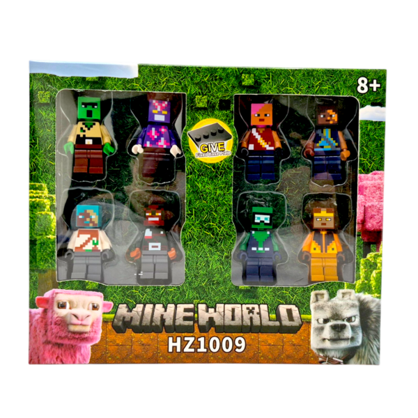 8 фигурки конструктори Minecraft (Майн крафт), 20 x 16 х 2 cm