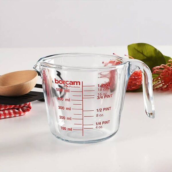Мерителна кана 0.5 л BORCAM Paşabahçe, Стъклен съд за измерване