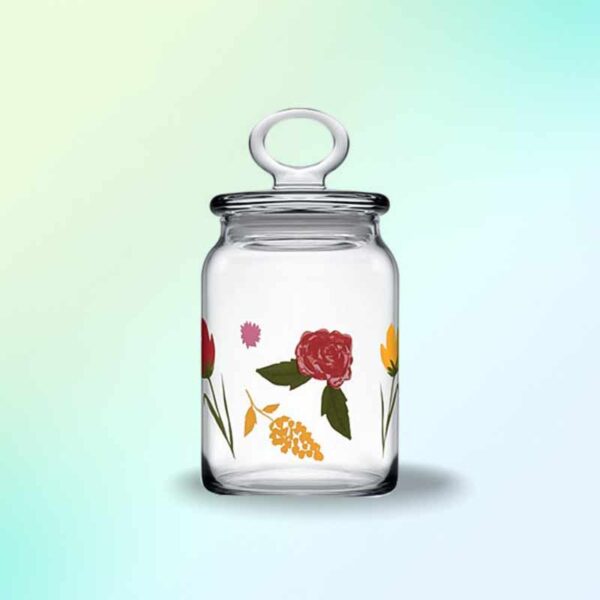 Стъклен буркан 860 мл с капак за съхранение Pasabahçe