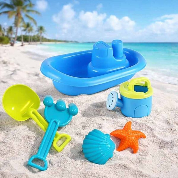 Играчка лодка 26 x 16 см с пясъчни аксесоари