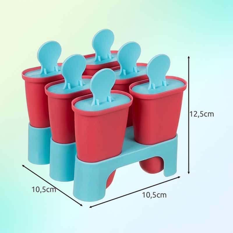 Форма за сладолед с 6 гнезда и поставка Ruhhy - Image 6