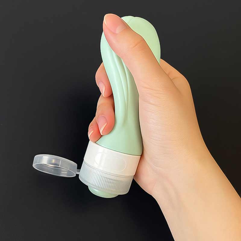 Комплект от 4 силиконови бутилки 90 мл и водоустойчива козметична чанта - Image 6