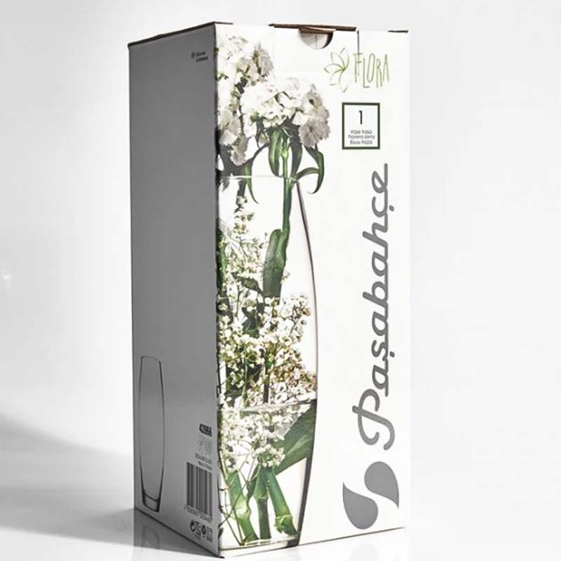 Стъклена ваза PASABAHCE 26 см, тумбестата - Image 4