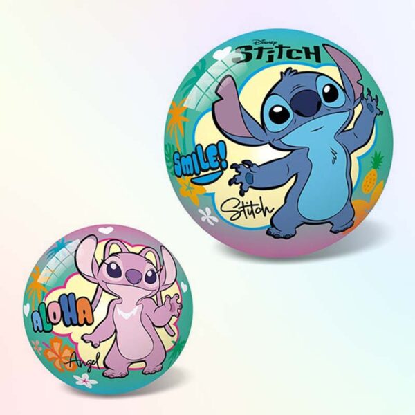 Надута топка Stitch Aloha 14 см – детска цветна топка