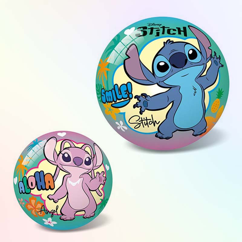 Надута топка Stitch Aloha 14 см – детска цветна топка