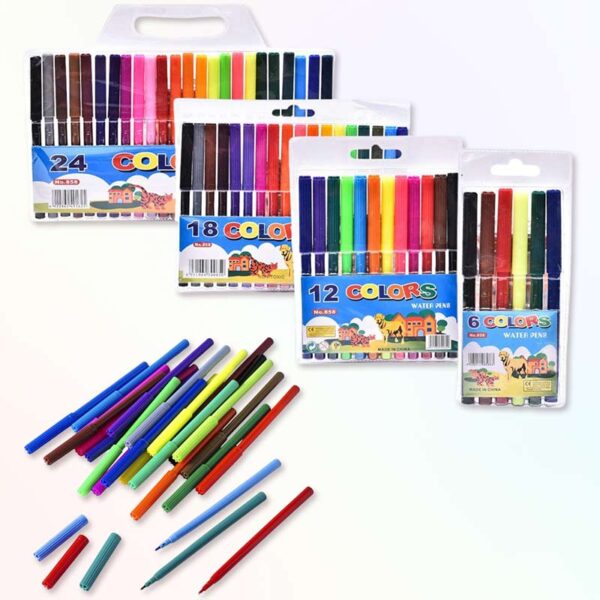Carioci Color Pen 12 цвята – комплект флумастери за рисуване