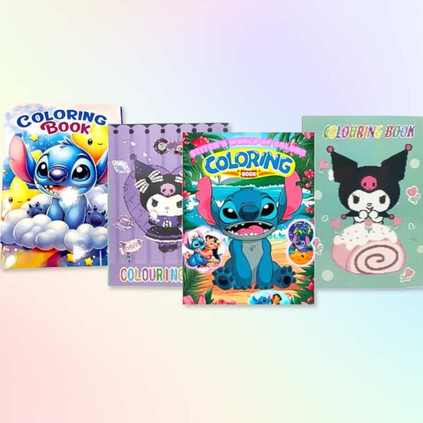 Книга за оцветяване 28 x 21 см, 16 страници, различни модели за деца