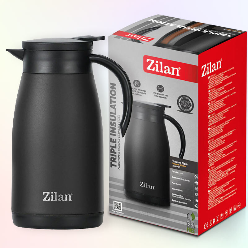 Термос тип чайник ZILAN 1 л, черен - Image 2