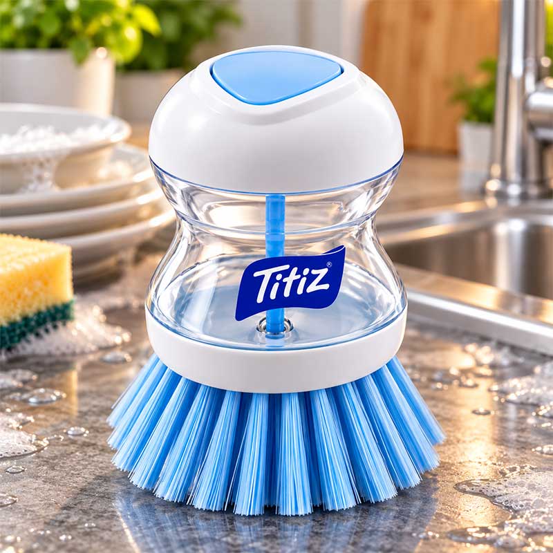 Четка за съдове с дозатор TITIZ
