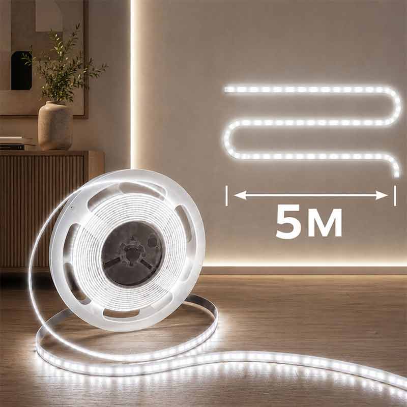 Самозалепваща LED лента 5 м, USB 5V, студено бяла светлина - Image 8