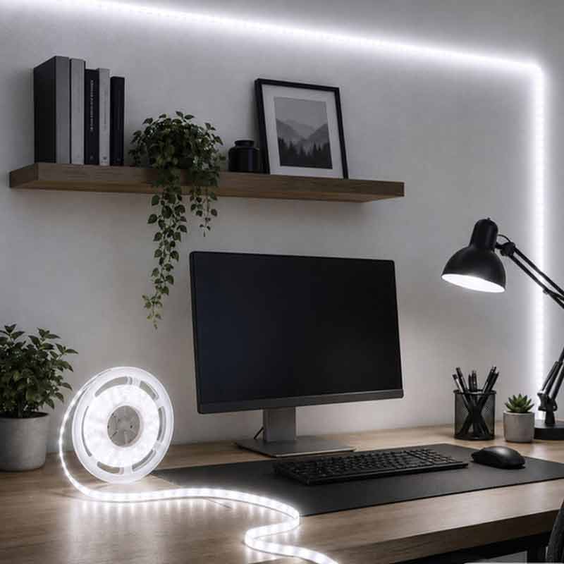 Самозалепваща LED лента 5 м, USB 5V, студено бяла светлина - Image 5