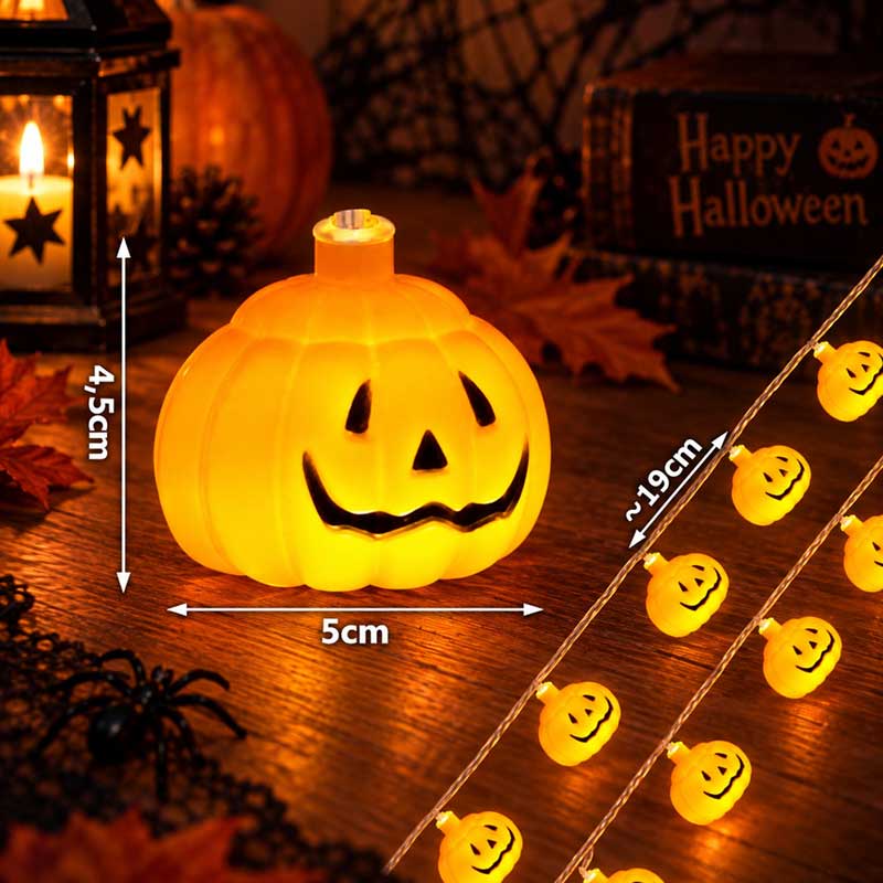 Хелоуин LED гирлянд Тикви, 10 LED, 200 см - Image 3